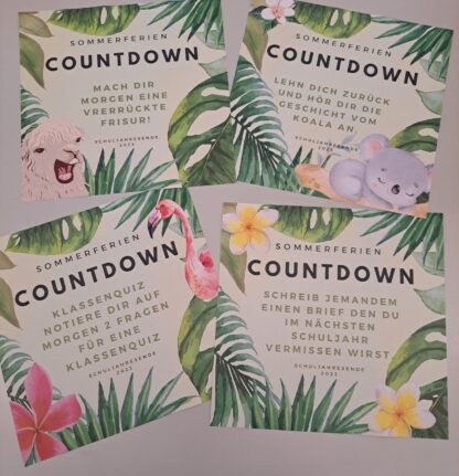 Schulschluss Countdown Jungle